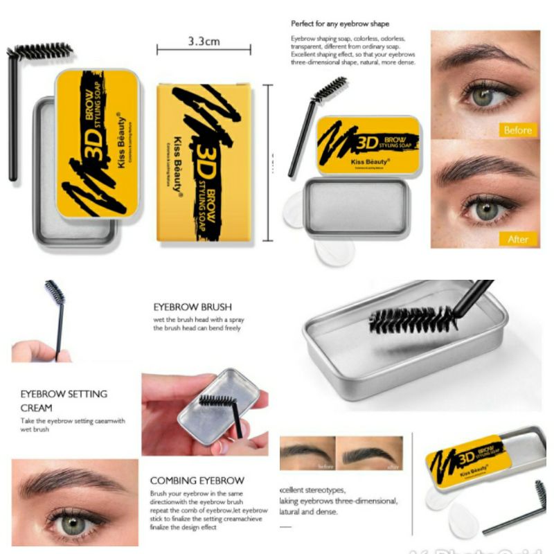 3D brow styling soap KISS BEAUTY  brow soap original Kiss beauty 3D brow soap