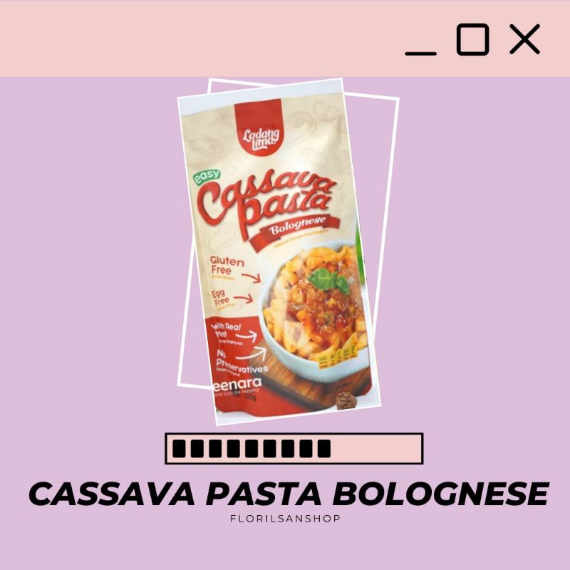 

Cassawa pasta bolongnese ladang lima 180 gram