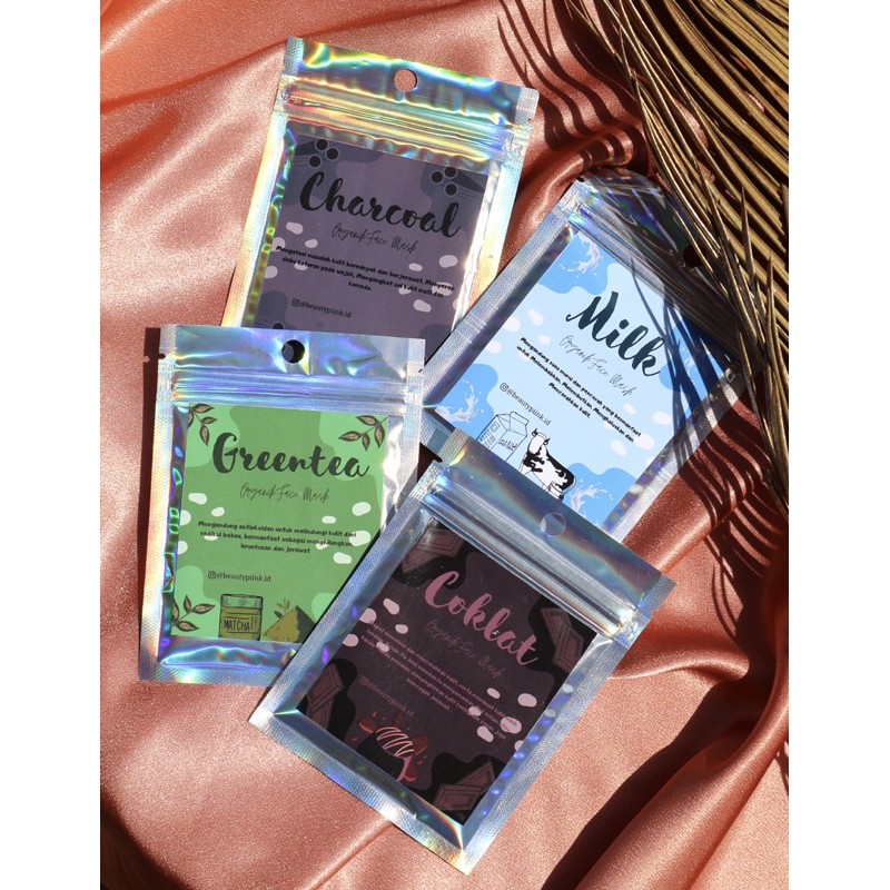 Masker Organik 20gram|Masker organik murah|masker organik greentea|masker organik chocolate