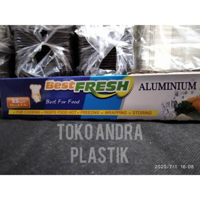 ALUFOIL ROL BEST FRESH MURAH 30CMX7,6CM