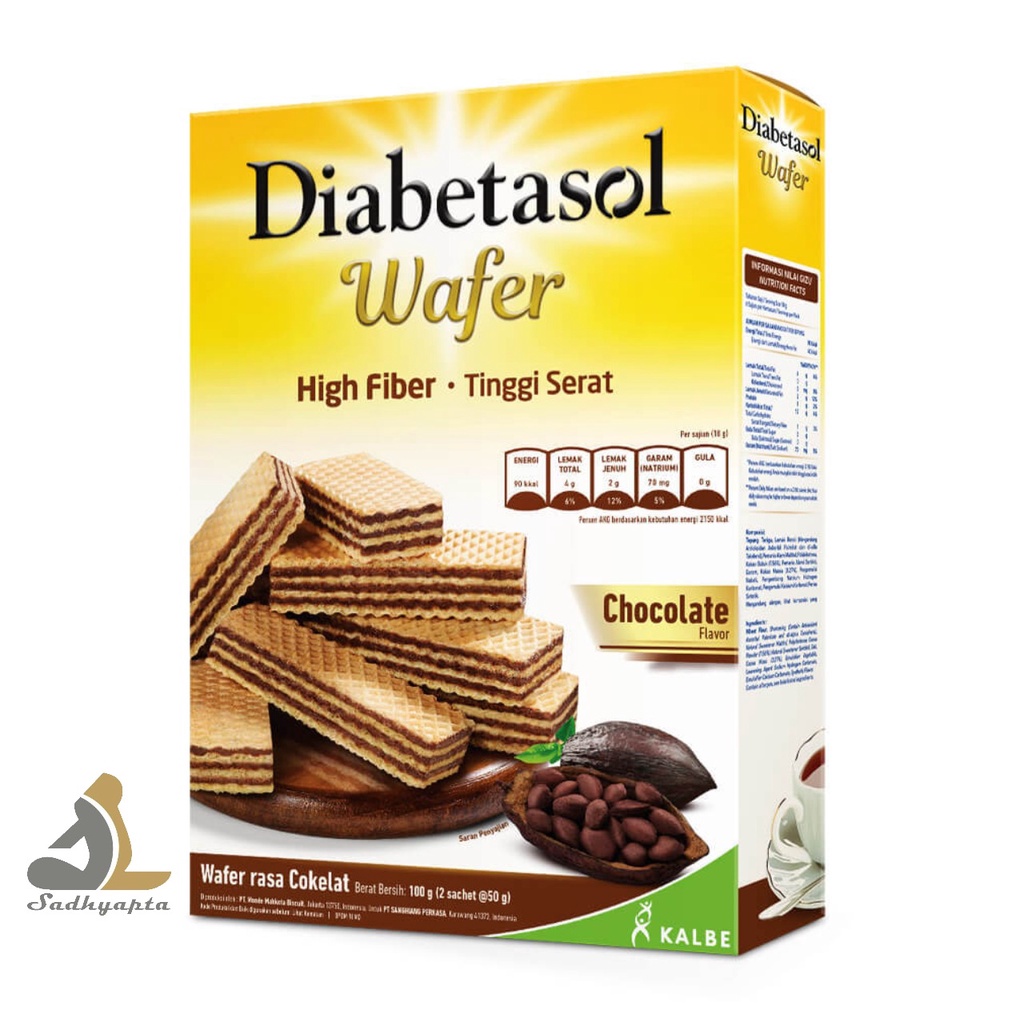 

DIABETASOL WAFER 100GR TINGGI SERAT BEBAS GULA