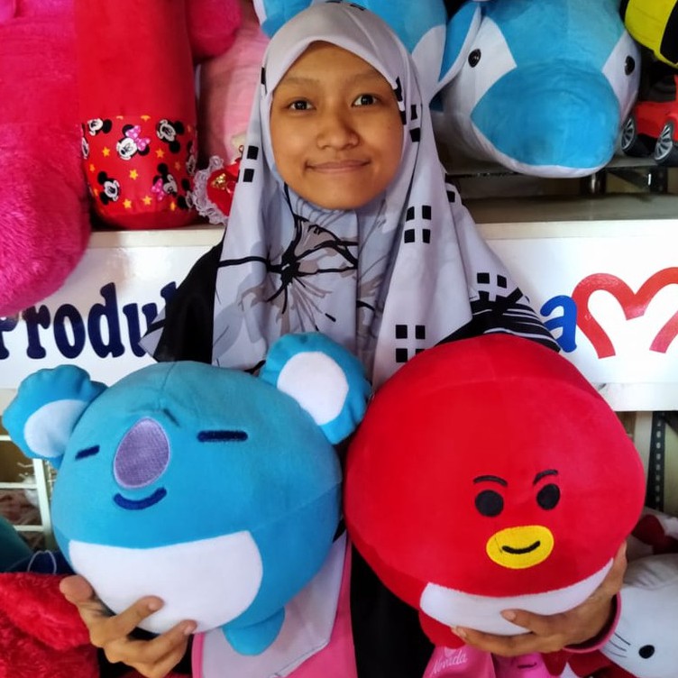 Boneka kpop karakter bt21 ball