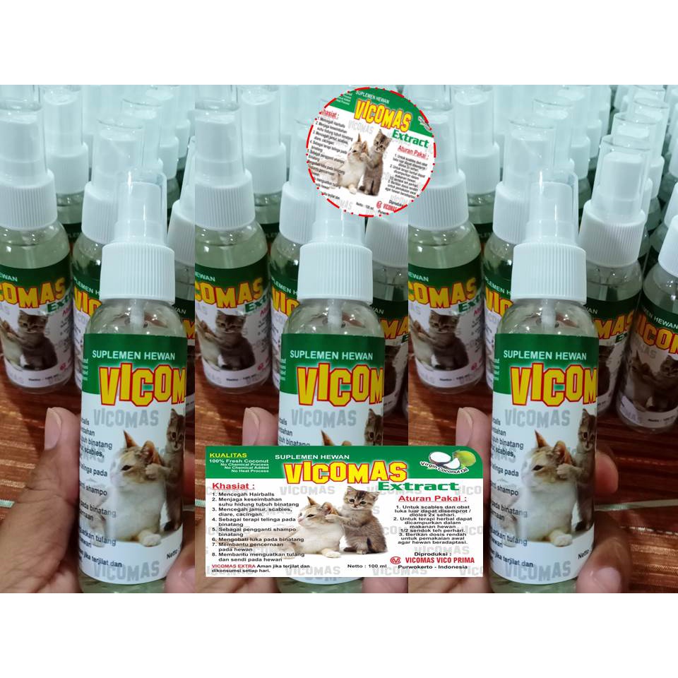 Obat Kucing Norit | Vco Vicomas Extract Spray 100ml