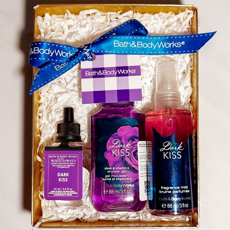 BBW DARK KISS GIFT SET PAKET BATH &amp; BODY WORKS