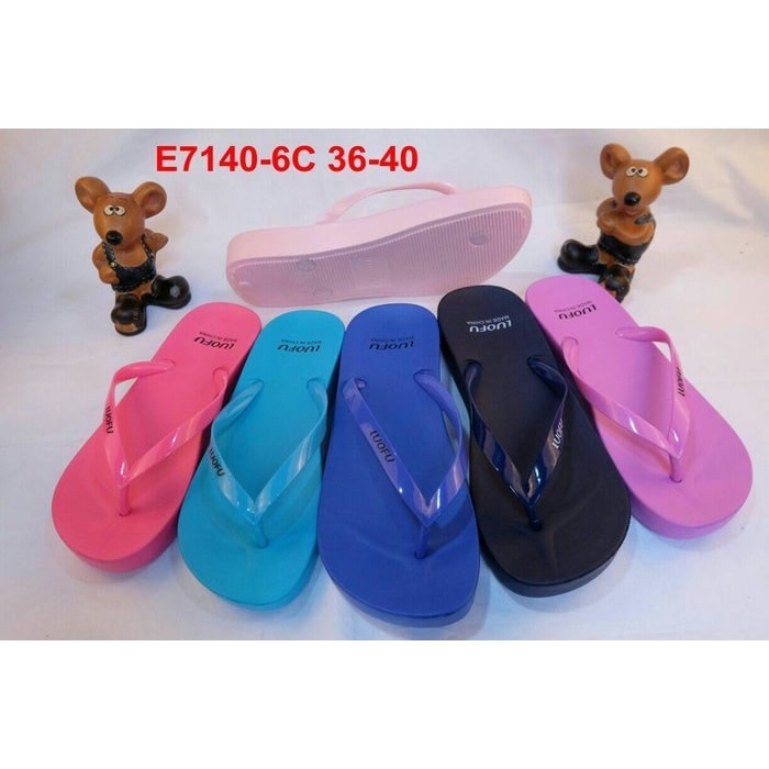 e7140 sendal sandal cewek jepit luofu import