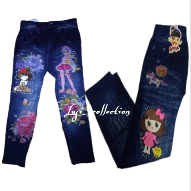 Motif random, good quality,legging import anak- anak.