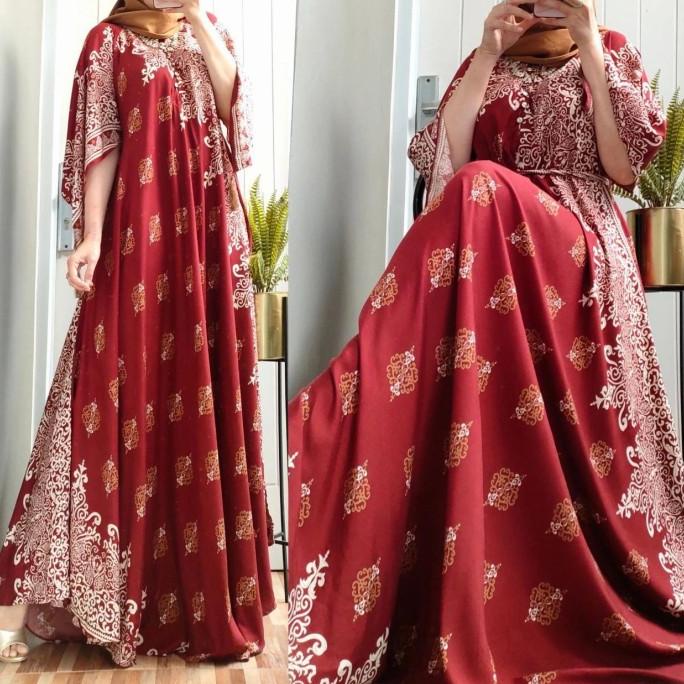 Gamis wanita Rayon Luna Maya dress jumbo