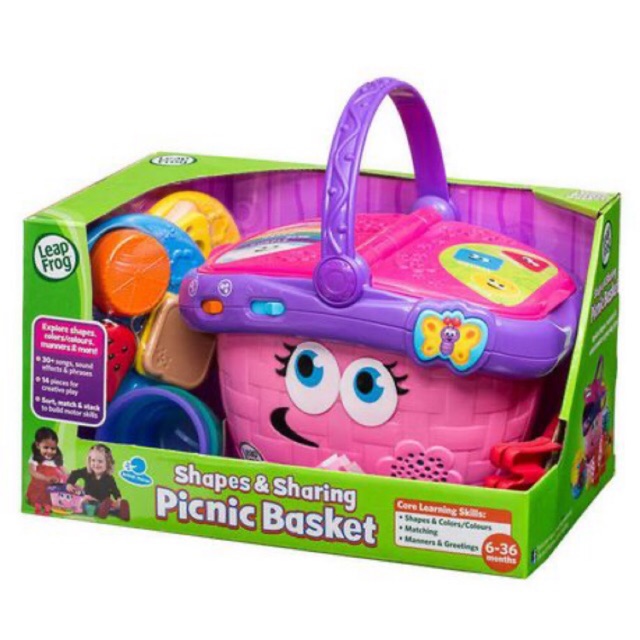 leapfrog pink picnic basket