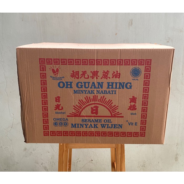 Minyak Wijen Oh Guan Hing Sesame Oil (24 x 600 ml) Karton Dus