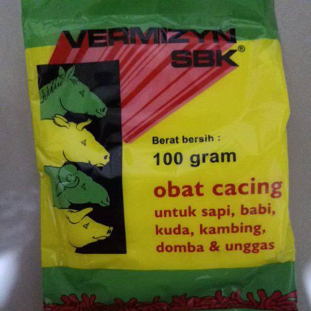 Vermizyn Sbk Obat Cacing Untuk Sapi Babi Kuda Domba Kambing Dan Unggas Shopee Indonesia