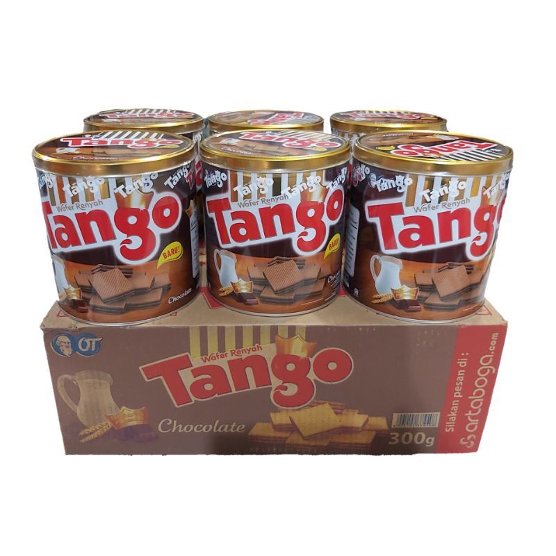 

TANGO Wafer Kaleng Coklat 300 gr ( khusus 1 karton = isi 6 kaleng )