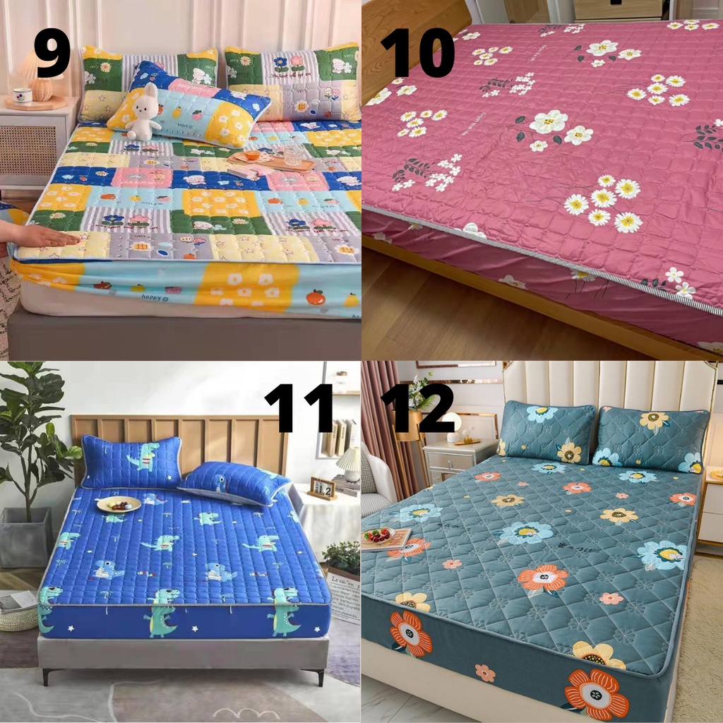 Sprei  HITS Waterproof / Sprei Protector bermotif / Sprei anti air ukuran 160x200CM-2