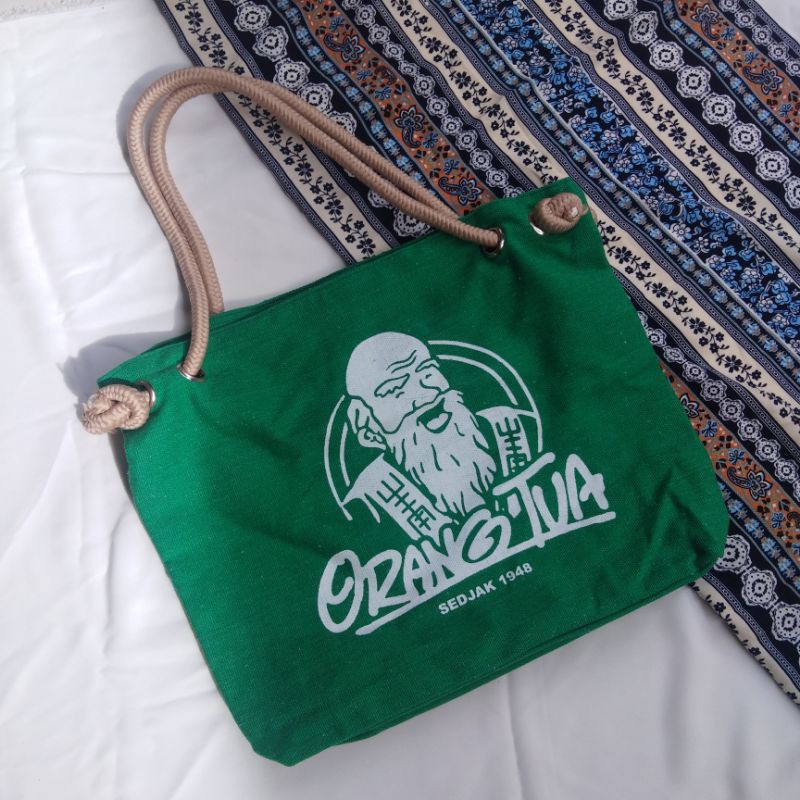 Tote Bag Cap Orang Tua