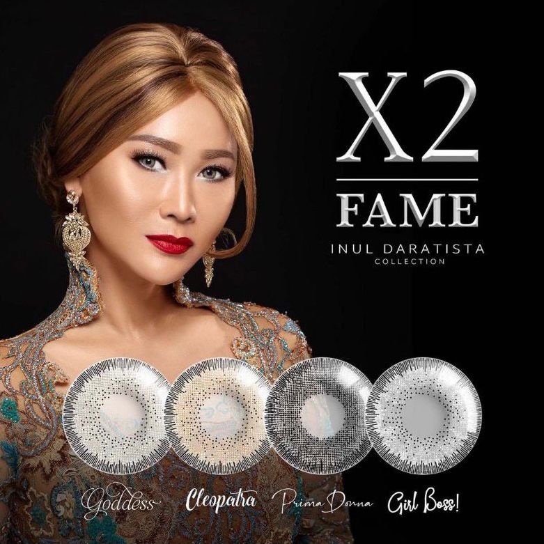 (BISA COD) SOFTLENS X2 FAME INUL DARATISTA SANSO PREMIUM FREE LENSCASE / SOFLENS / SOFTLEN