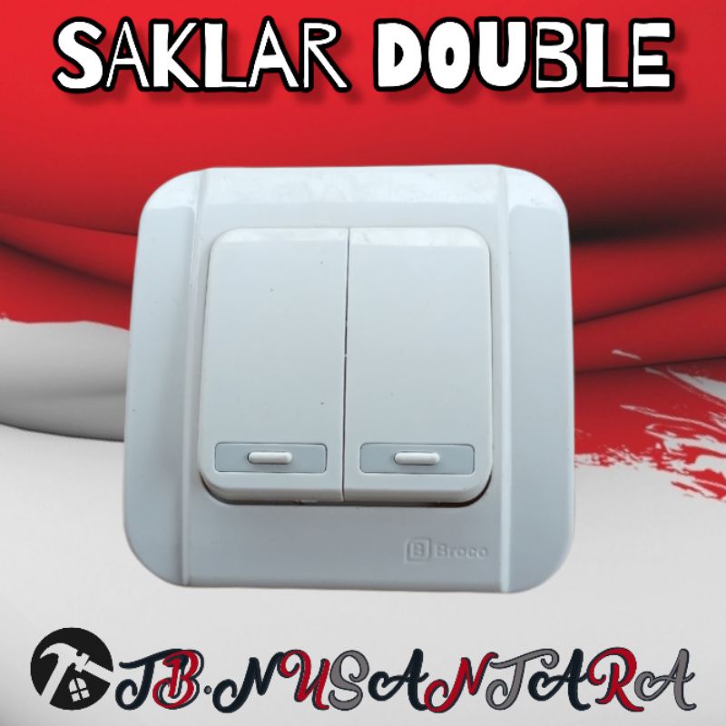 Saklar Broco Galleo Double / Saklar Seri Broco Galleo