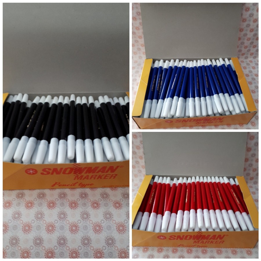 

Spidol Kecil Snowman Marker/Spidol Hitam Pensil type