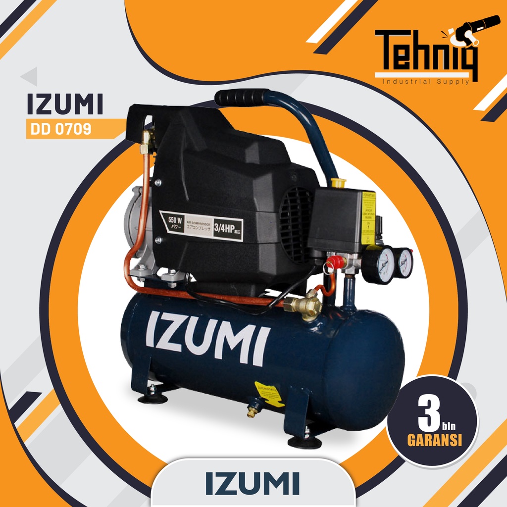 Jual Kompresor Angin Listrik IZUMI DD0709 Direct Compressor 3/4 HP 9