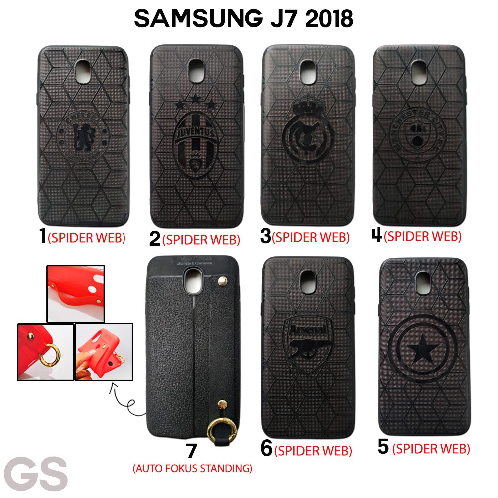 Casing hp SAMSUNG J7 2018 cowok Spider Web   casing hp for man