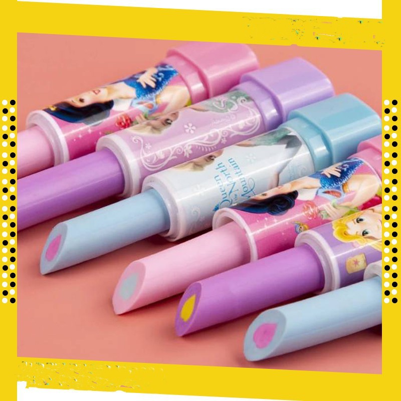 

penghapus medel lipstik lucu / eraser lipstick karakter lucu / mudah di pakai dan irit