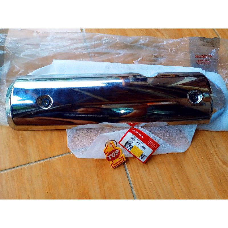 Cover Tutup Tameng Knalpot Tirev Honda Tiger Revo Awal new Original Ori Asli 18355 KCJ 660