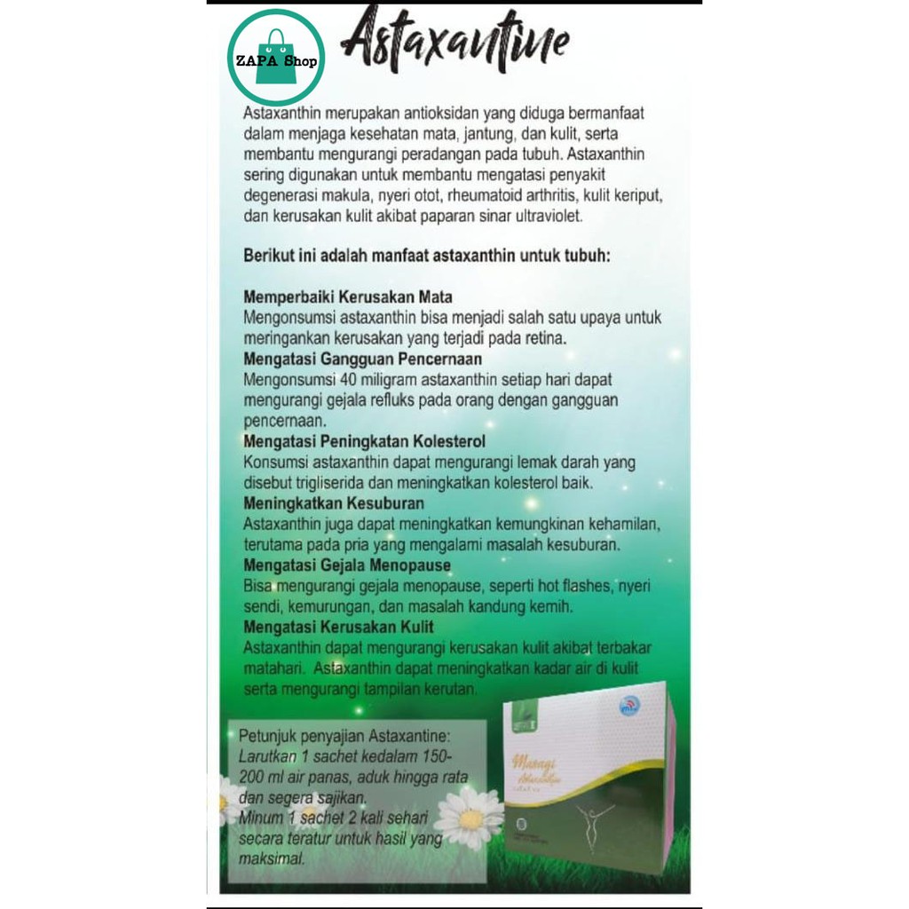 Masagi Astaxanthin Colatin Original Shopee Indonesia