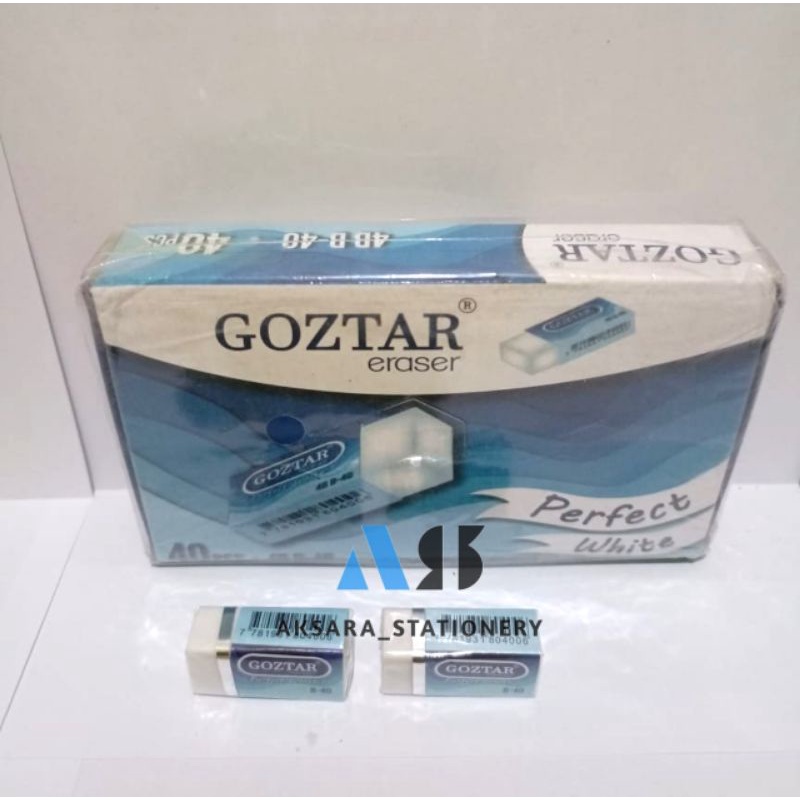 

SATU PACK PENGHAPUS GOZTAR / OPINI KECIL PUTIH STIP
