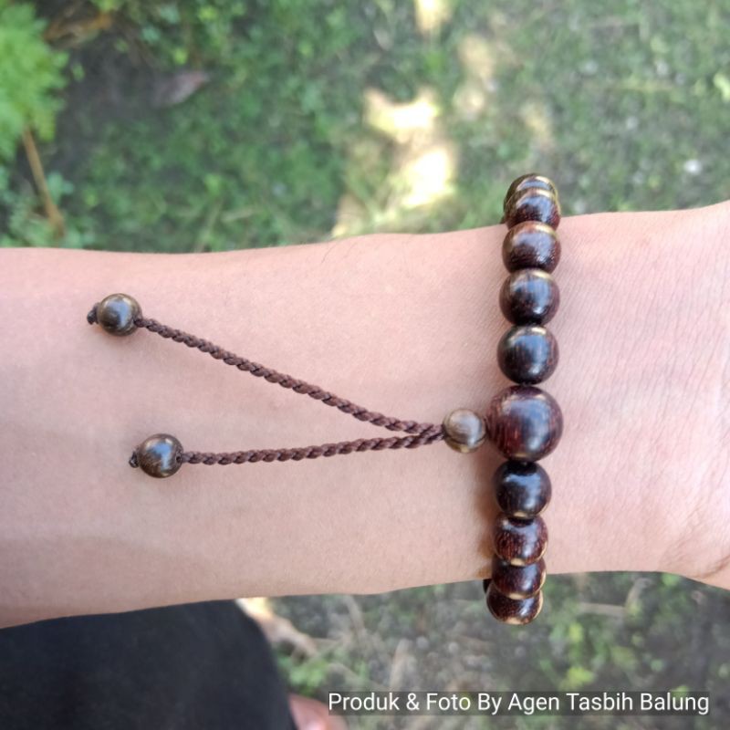 Gelang Kayu Galih Asem Size 6-8mm Galih Asem Asli