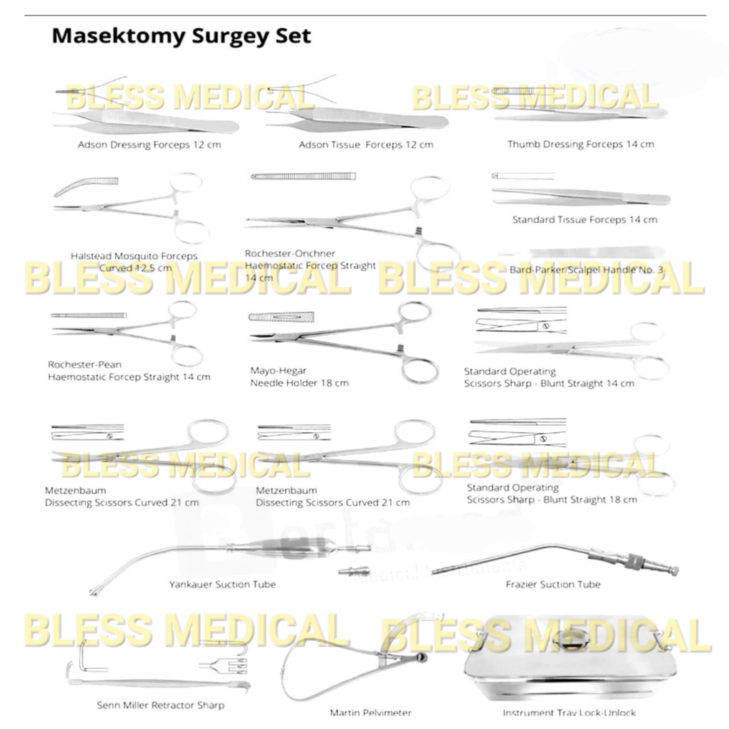 Masectomy/Masektomy Surgery Set of 19 items