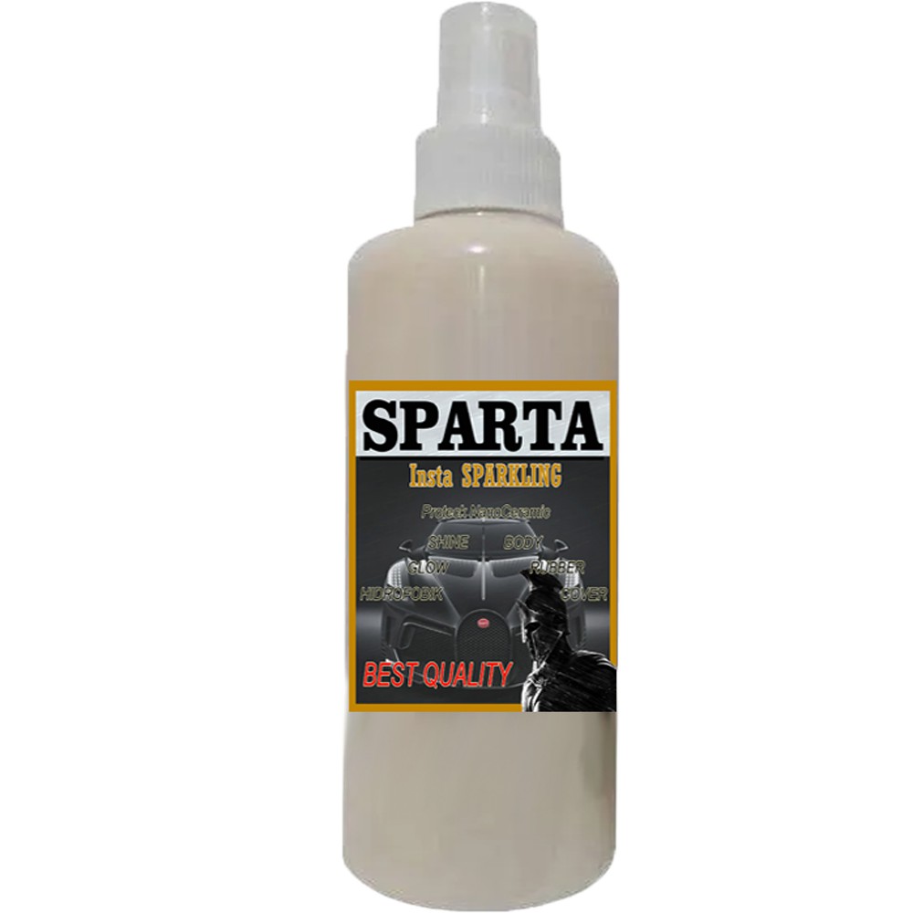 SPARTA Insta sparkling 100 ml Pengkilap Body motor dan mobil NanoCeramic + BONUS BUSA