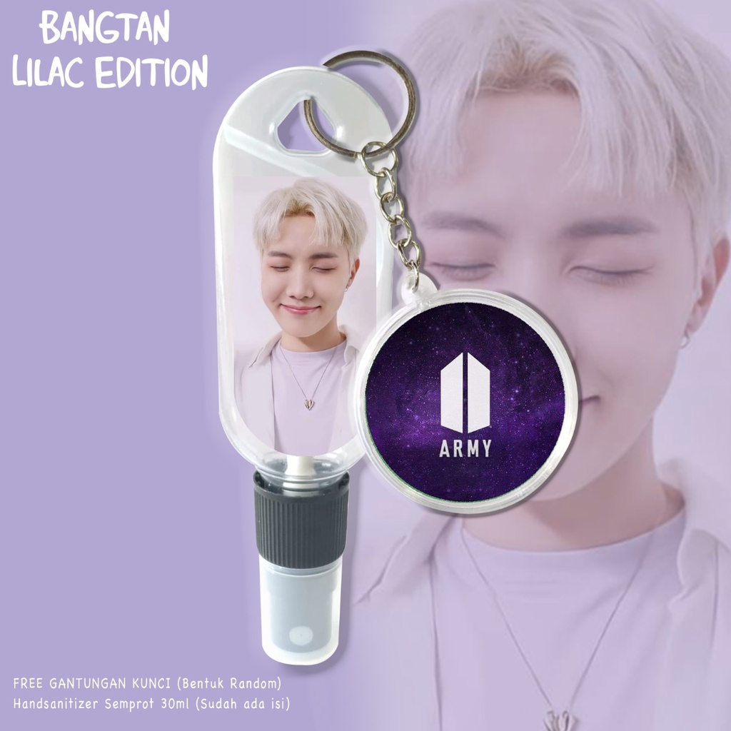 (FREE GANTUNGAN KUNCI) HANDSANITIZER B T S / KPOP EDITION / ARMY / BANGTAN / INCLUDE ISI 30ML