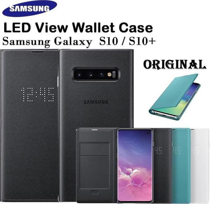 SAMSUNG GALAXY S10 S 10 LED VIEW FLIP COVER HARD CASE ORIGINAL