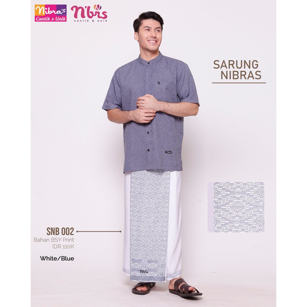 SARUNG NIBRAS SNB 002 SARUNG PRIA MURAH STYLISH FASHIONEBLE