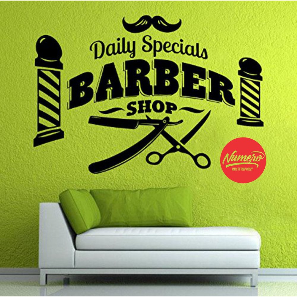 

cutting stiker BARBERSHOP 8