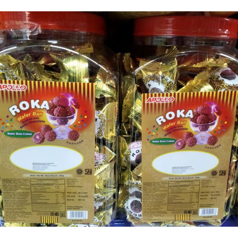 

Apollo Roka Wafer Ball Coklat 420g