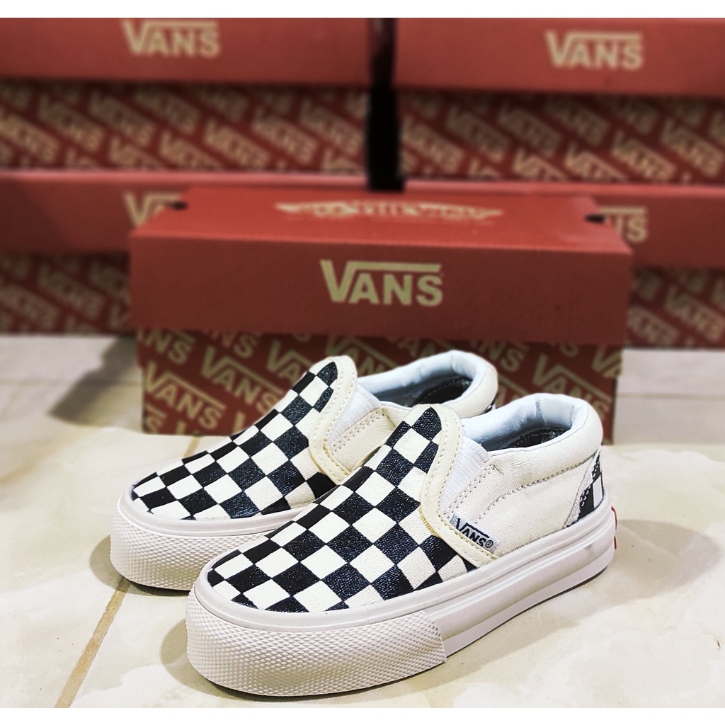 Sepatu Slip On Anak Catur / Sepatu Vans Anak Slip On / Slip On Anak / Slip On Anak Checkerboard