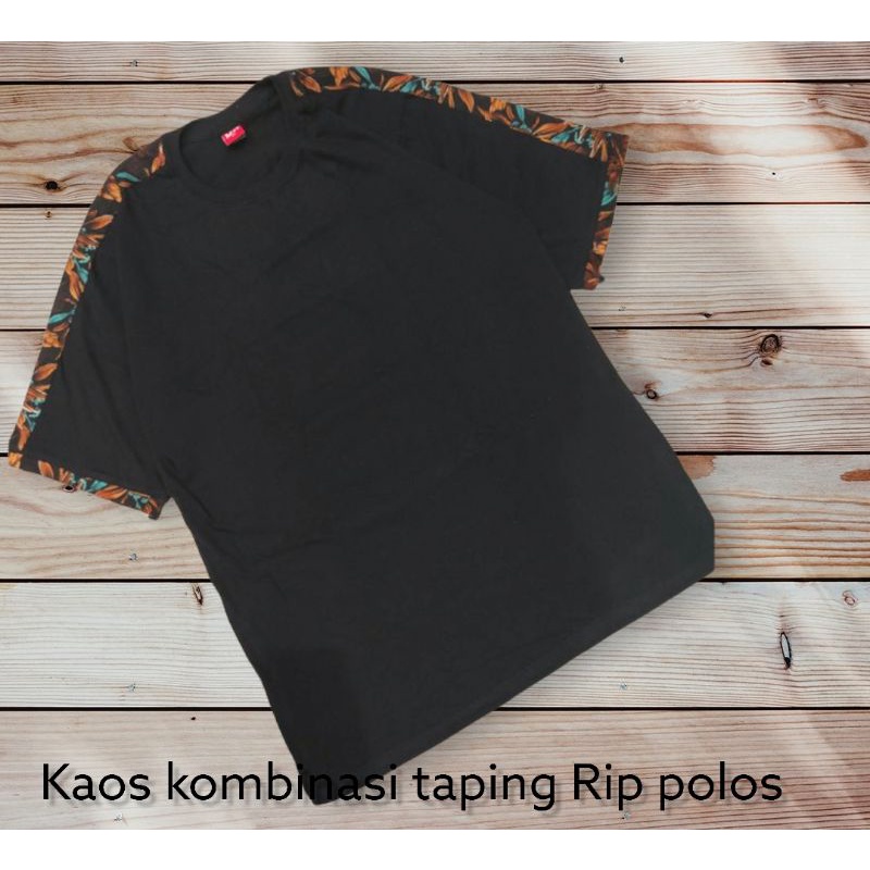 kaos kombinasi taping tulip Rip polos