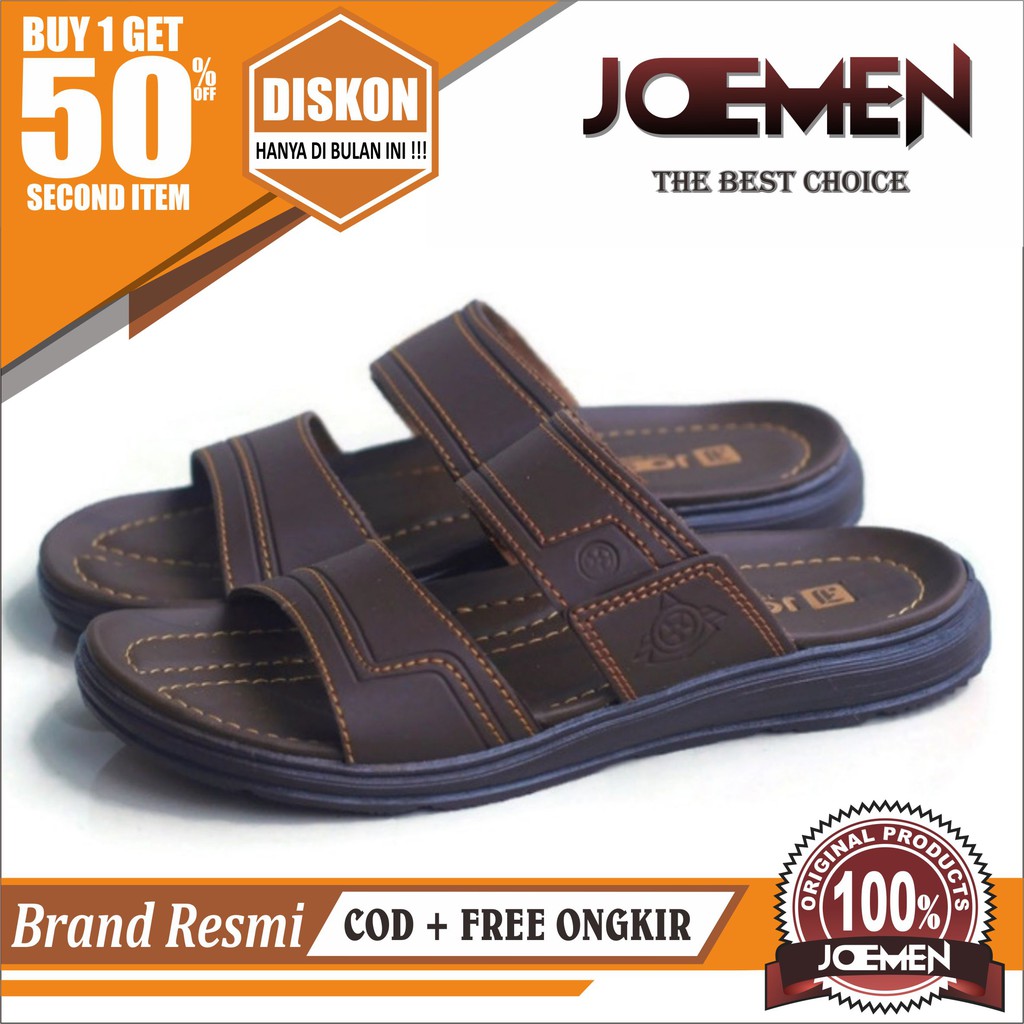  SANDAL  KULIT  JOEMEN S 21 ORIGINAL PRIA KASUAL IMPORT 