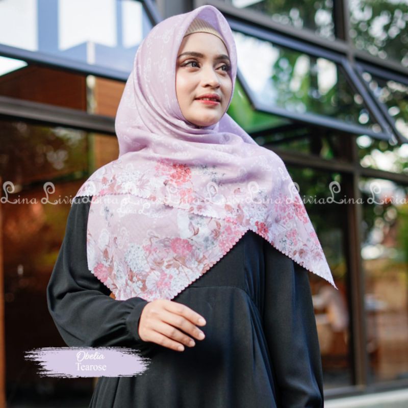 Obelia hijab segiempat by Linalivia