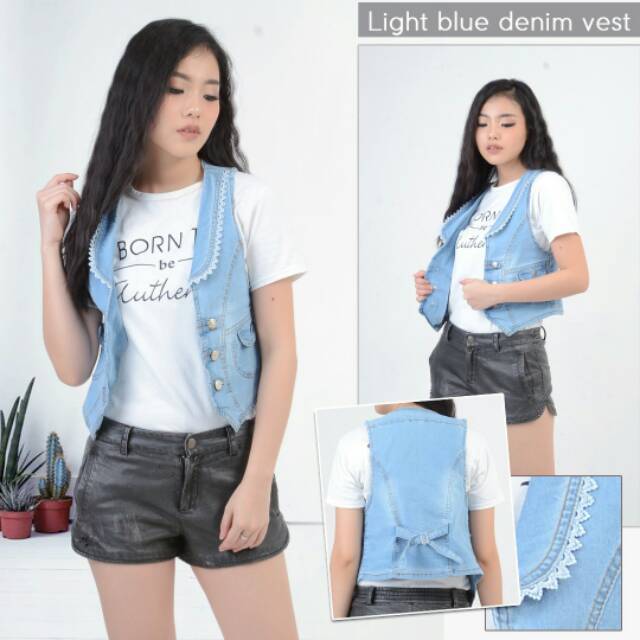 Rompi Jeans/Rompi Wanita/Rompi Cewek/ Rompi Fashion/Rompi Anak/Rompi Wanita/Jaket Jeans/Jaket Wanita