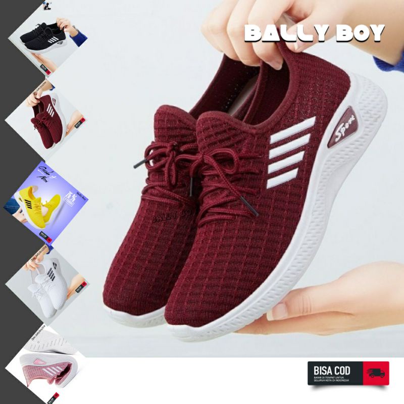 Sepatu Sneakers Wanita Import / Sepatu Sport Wanita / Sepatu Santai / Sepatu Murah / Sepatu Cewek