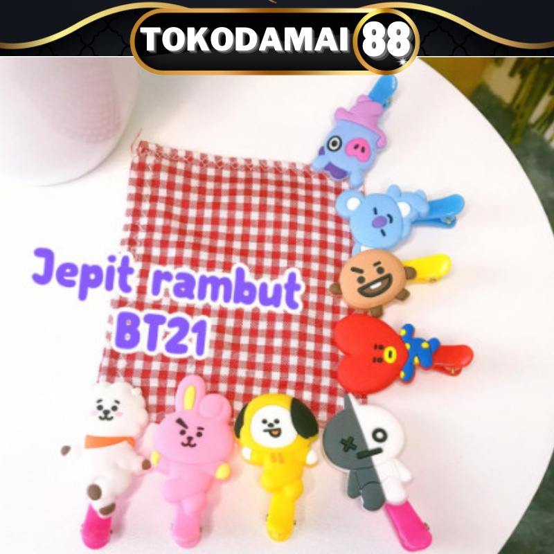 JEPITAN PONI RAMBUT SEPASANG BTS 21 dan HELLO KITTY CUTE MURAH