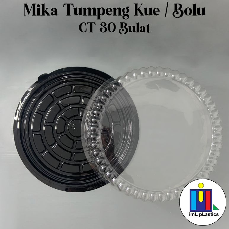 Mika tart CT 30 Bulat/ Mika puding/ Cake tray/ Mika bolu bulat - set 10pcs