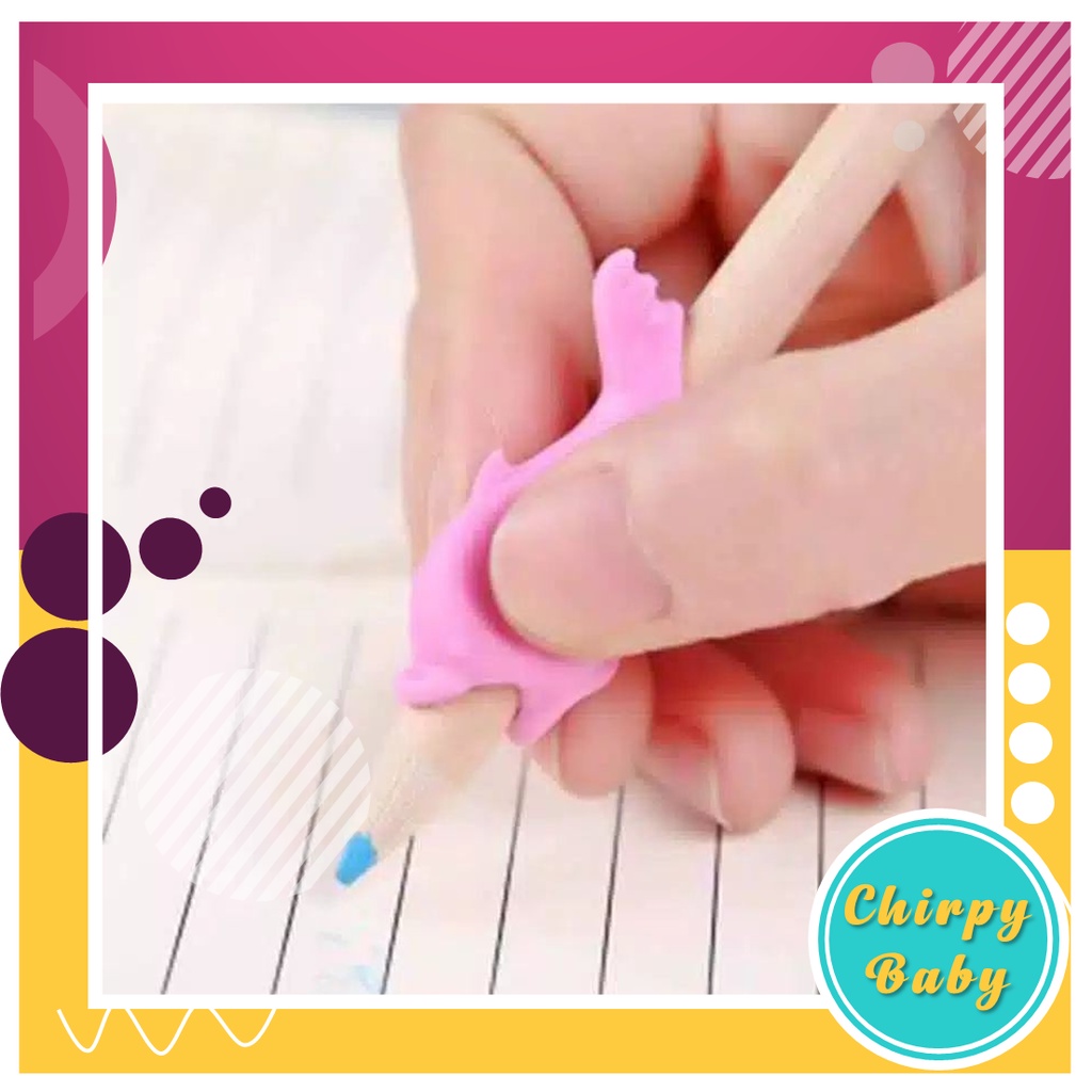 

Pencil grip FISH / alat bantu menulis motorik halus writing tools training pencil holder FISH