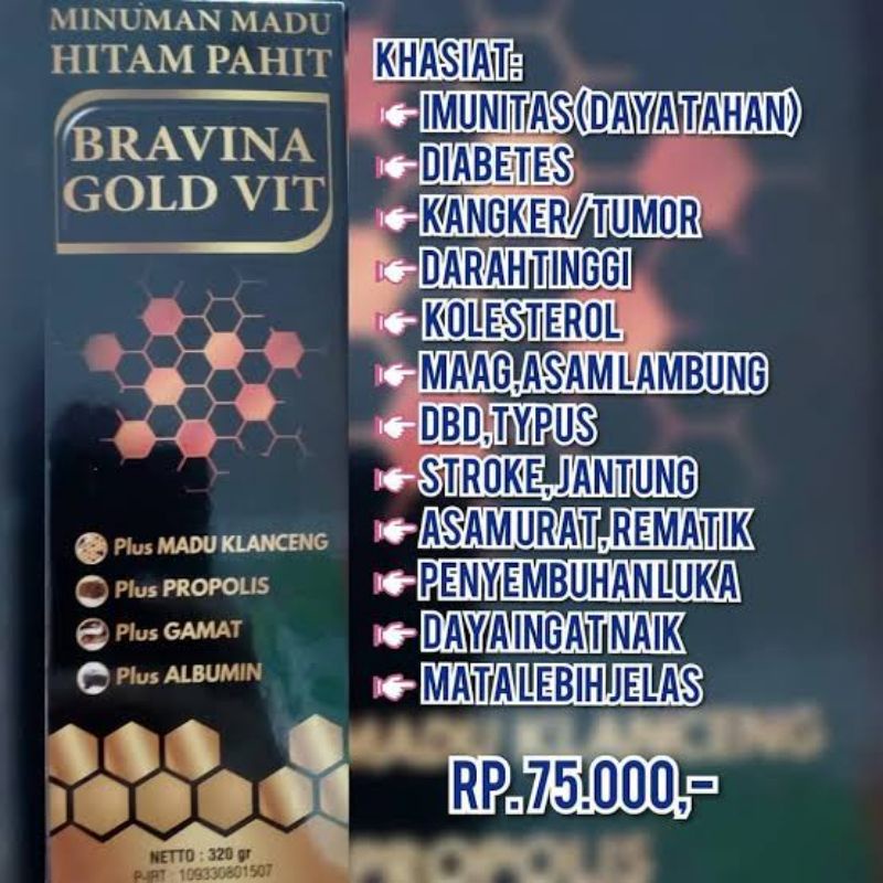 

MADU BRAVINA MADU HITAM PAHIT PLUS AKAR KAYU BAJAKAH