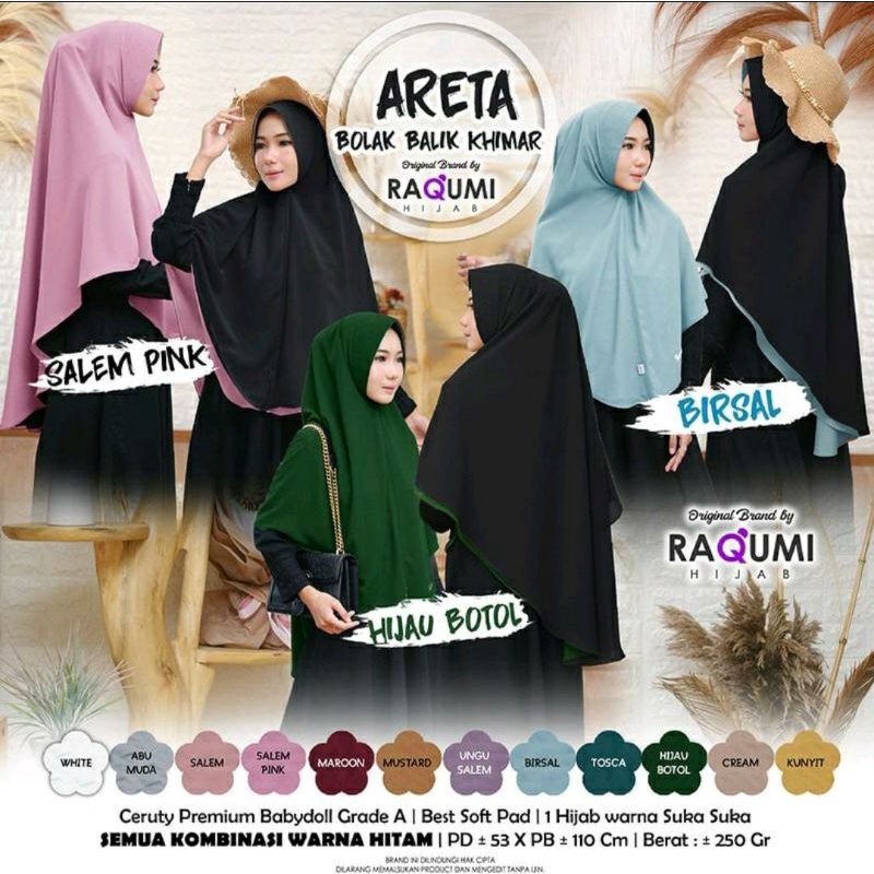 Raqumi Areta Bolak-Balik Khimar