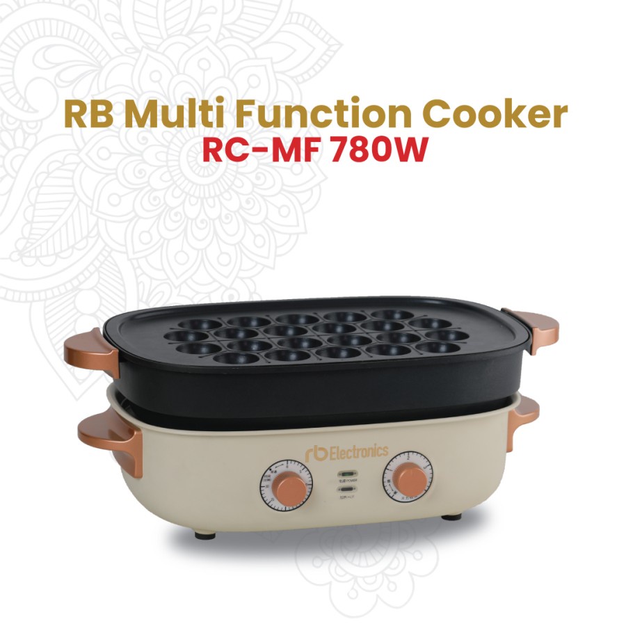 RB MultiFungsi Cooker 5in1 RC-MF 780W 4 Level Tingkat Panas Free 5 Pan