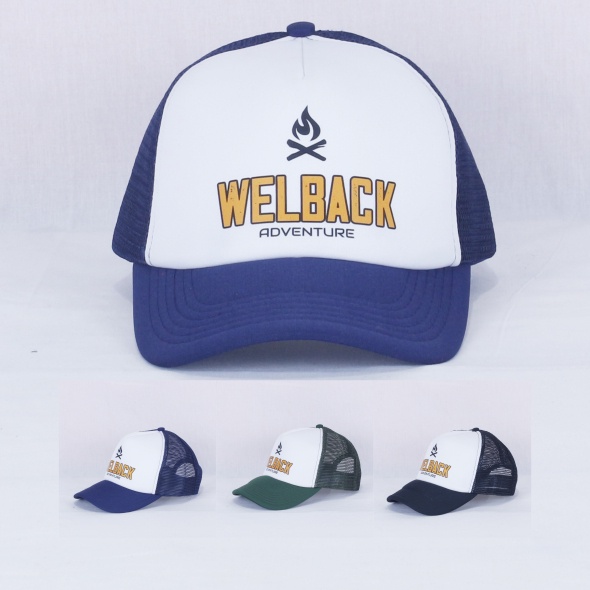 Trucker Cap atau Topi Jaring Welback Kombinasi Warna