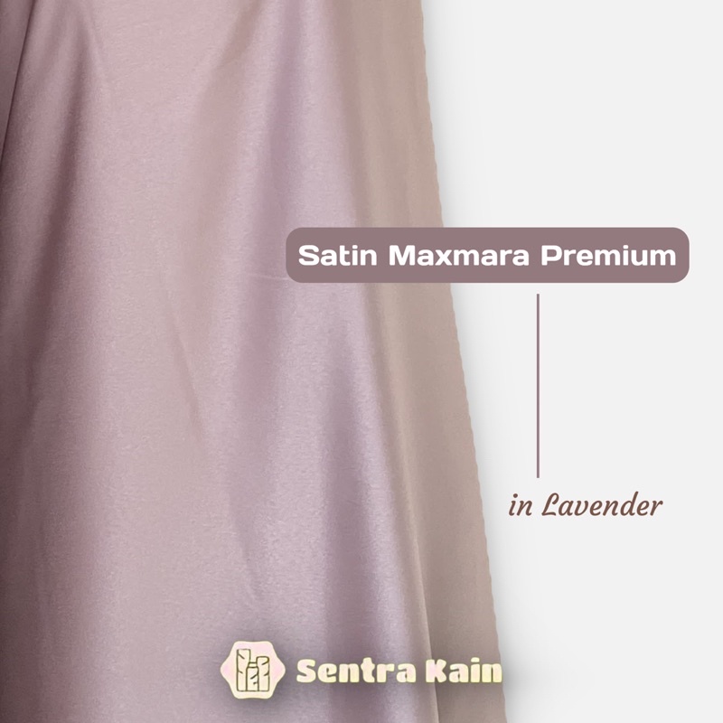 Kain satin maxmara premium import / Satin kebaya warna lavender