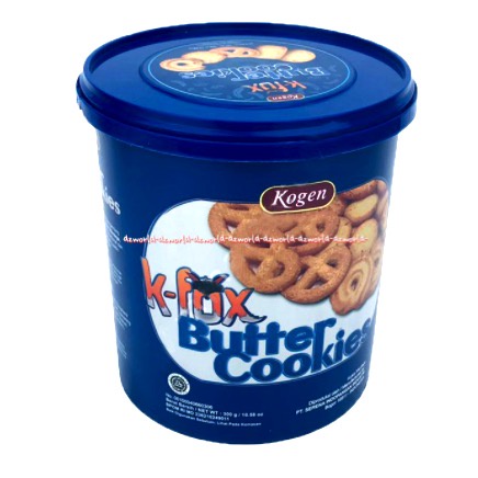 Kogen K-fox Butter Cookies 360gr Kemasan Kaleng Cemilan Kukis Mentega Koggen Kfox Buter Cookie Kuker Kue Kering K Fox