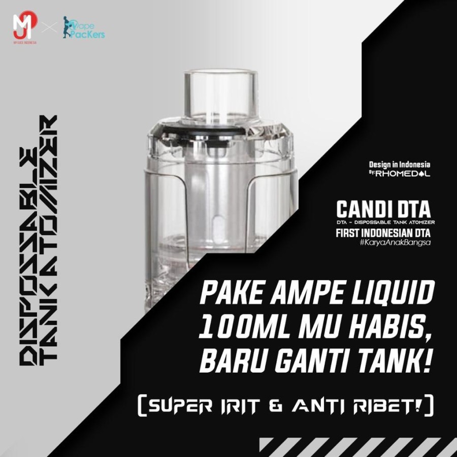 Candi DTA Dispossable Tank Atomizer by Rhomedal x R-Vape x My Juice